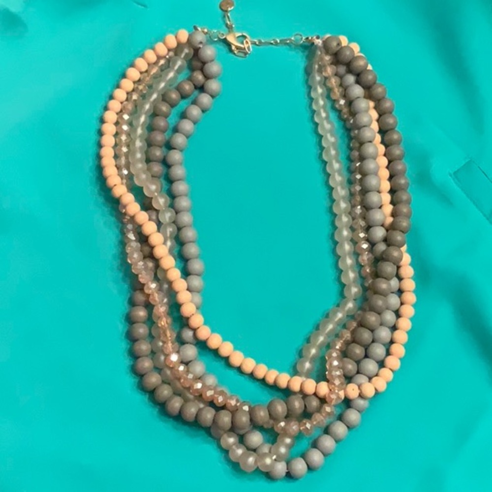 COPY - NWOT- 5 strand beaded necklace